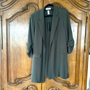 NWT Jospeh Ribkoff size 14 light weight jacket in avocado